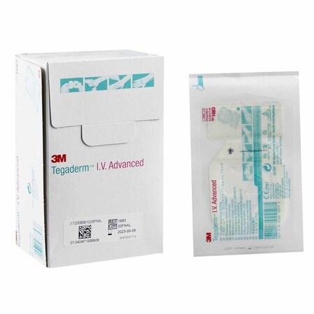 3M Tegaderm I.V. Dressing Film 2-1/2 X 2-3/4 Inch Sterile, 400PK 1683